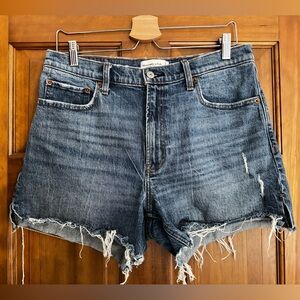 Dark denim cut off shorts